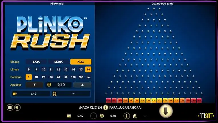 Scarica l'app del gioco Plinko.